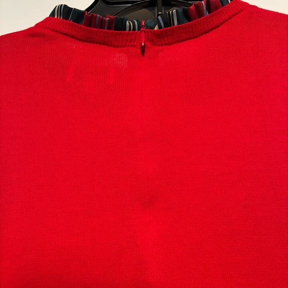 crown & ivy Red Plaid Layered Sweater - Picture 6 of 12